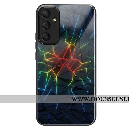 Coque Samsung Galaxy A55 5G Verre Trempé Motif Géométrique