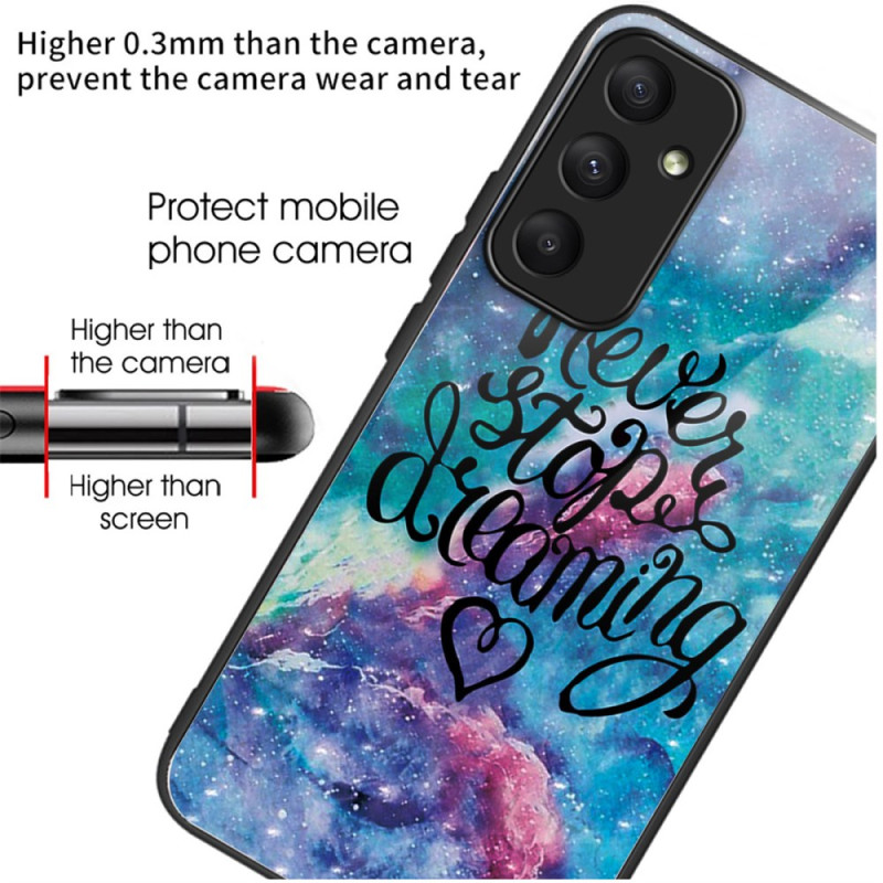 Coque Samsung Galaxy A55 5G Verre Trempé Never Stop Dreaming