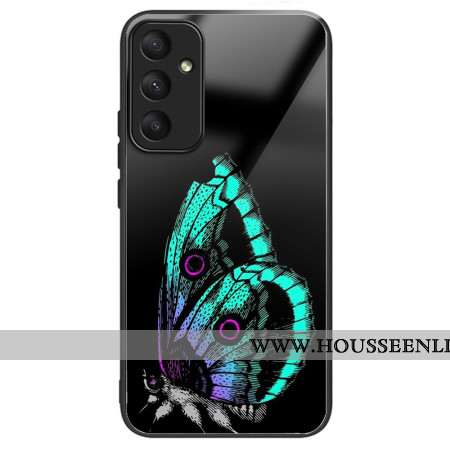 Coque Samsung Galaxy A55 5G Verre Trempé Papillon Vert