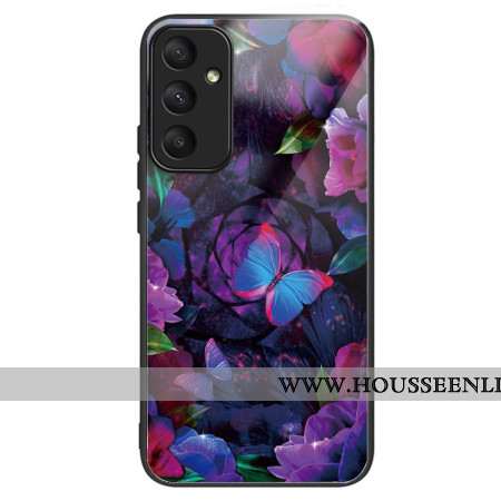 Coque Samsung Galaxy A55 5G Verre Trempé Papillons colorés