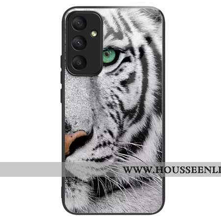 Coque Samsung Galaxy A55 5G Verre Trempé Tigre Blanc