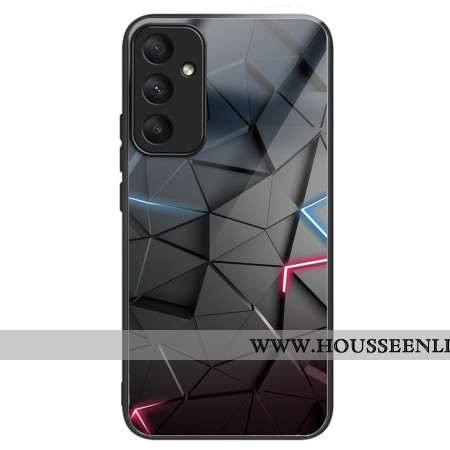 Coque Samsung Galaxy A55 5G Verre Trempé Triangles Noirs