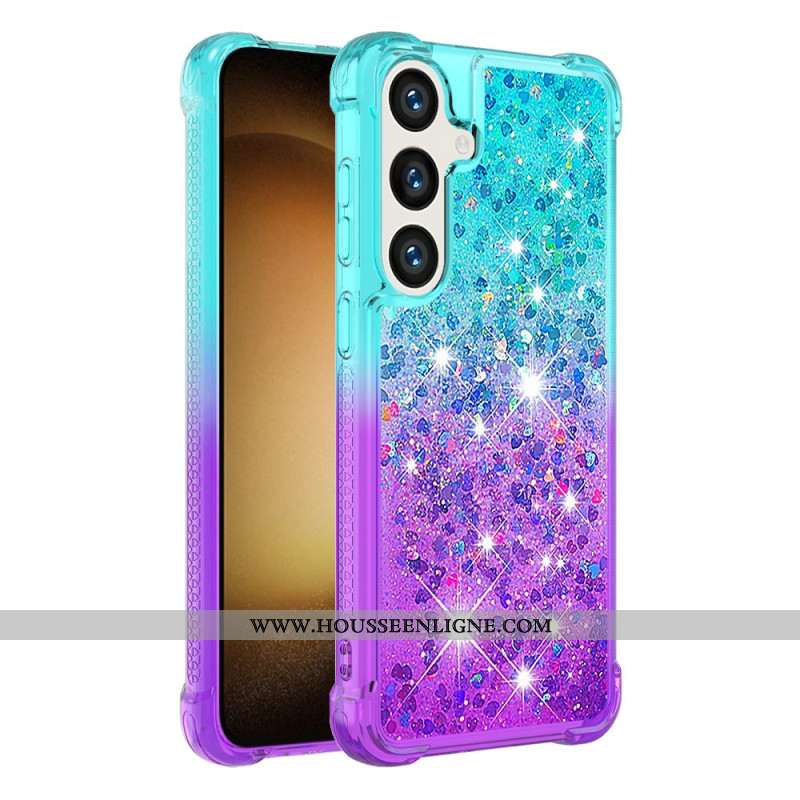 Coque Samsung Galaxy S24 5G Dégradé Paillettes