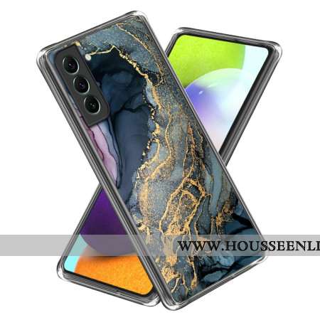 Coque Samsung Galaxy S24 5G Motif Marbre Abstrait Doré