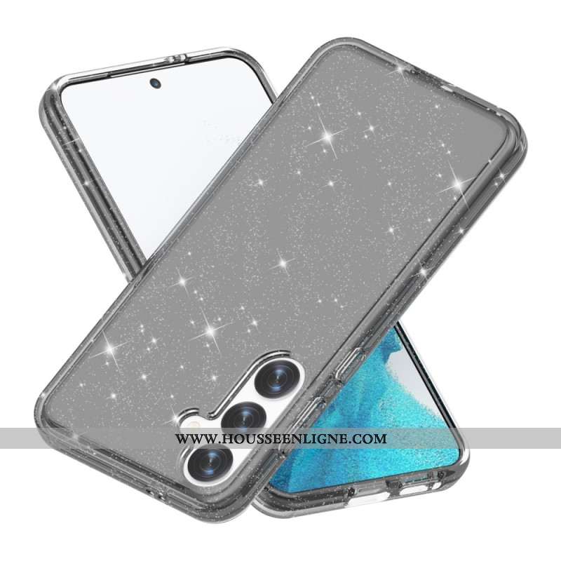 Coque Samsung Galaxy S24 5G Translucide Pailletée