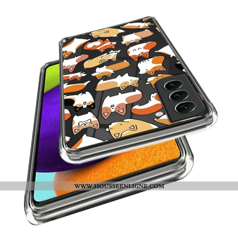 Coque Samsung Galaxy S24 5G Transparente Chiens