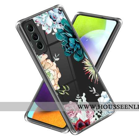 Coque Samsung Galaxy S24 5G Transparente Florale