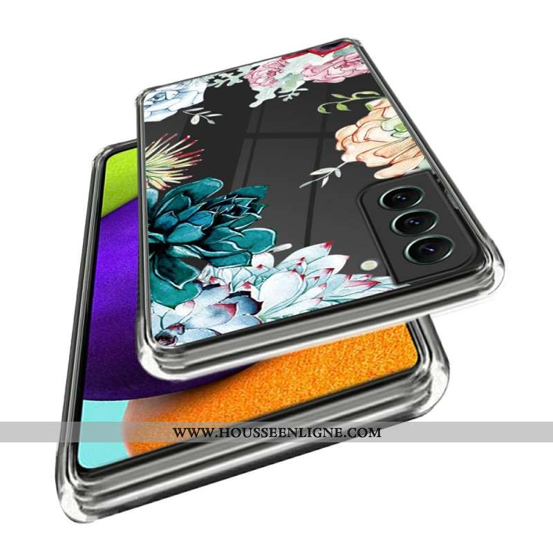 Coque Samsung Galaxy S24 5G Transparente Florale