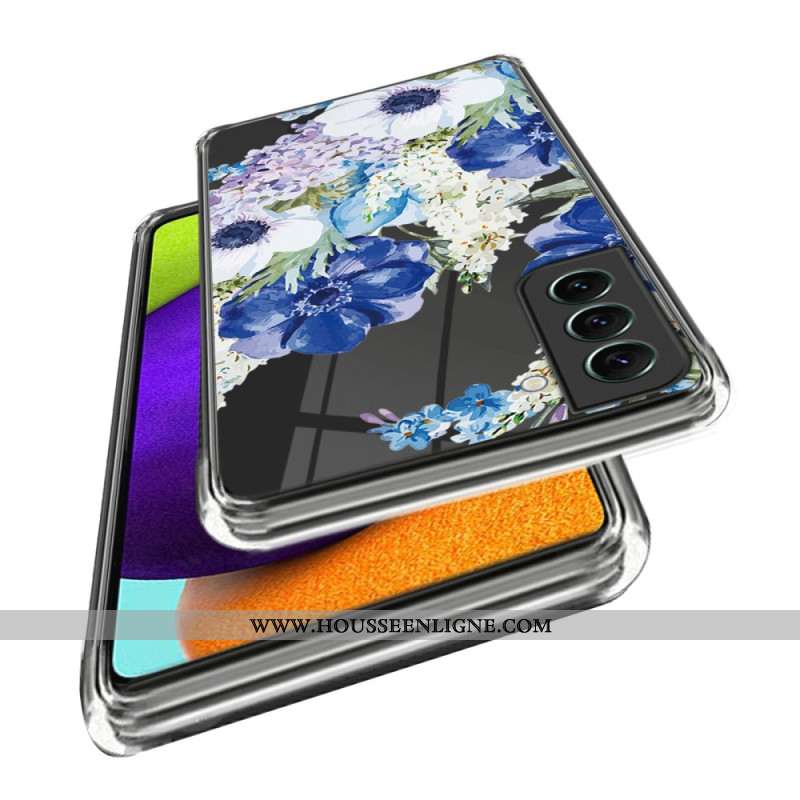 Coque Samsung Galaxy S24 5G Transparente fleurs