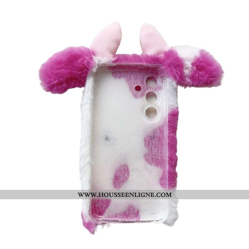 Coque Samsung Galaxy S24 5G Vache Peluche