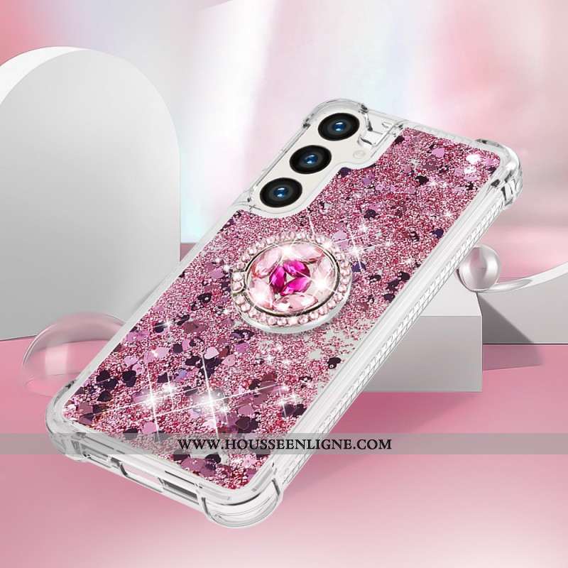 Coque Samsung Galaxy S24 5G avec Anneau-Support Paillettes