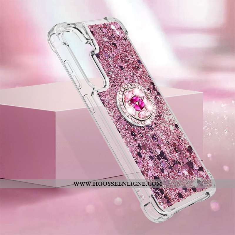 Coque Samsung Galaxy S24 5G avec Anneau-Support Paillettes