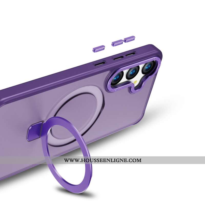 Coque Samsung Galaxy S24 Compatible avec MagSafe Anneau-Support Design