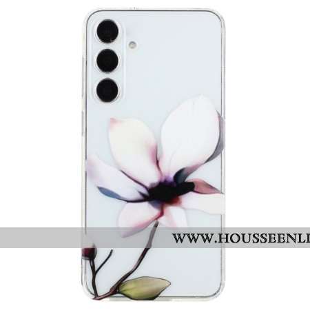 Coque Samsung Galaxy S24 FE Fleur blanche