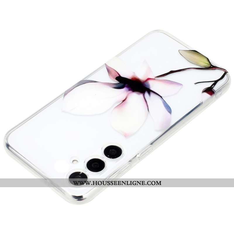 Coque Samsung Galaxy S24 FE Fleur blanche