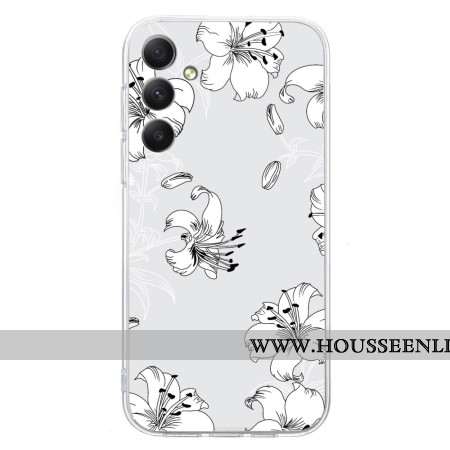 Coque Samsung Galaxy S24 FE Fleurs Blanches