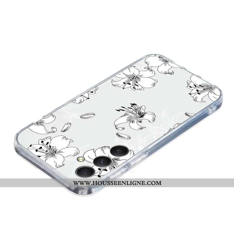 Coque Samsung Galaxy S24 FE Fleurs Blanches