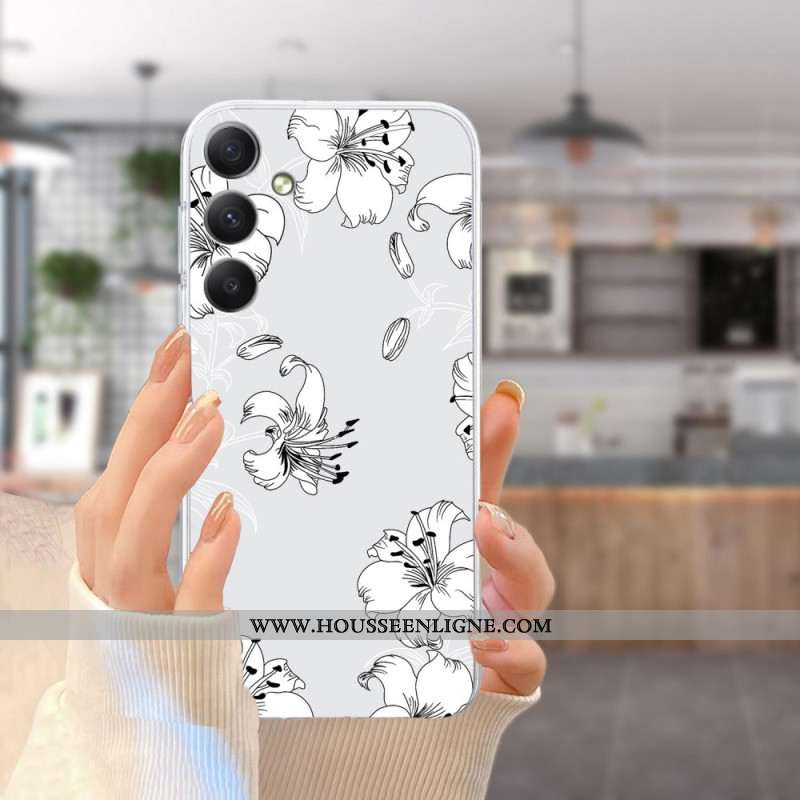 Coque Samsung Galaxy S24 FE Fleurs Blanches