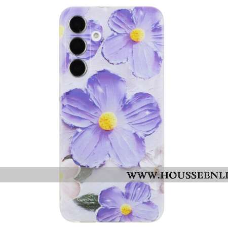 Coque Samsung Galaxy S24 FE Fleurs Pourpres