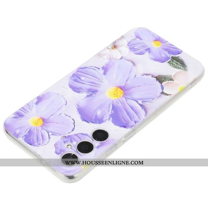 Coque Samsung Galaxy S24 FE Fleurs Pourpres