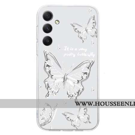 Coque Samsung Galaxy S24 FE Motif Papillon