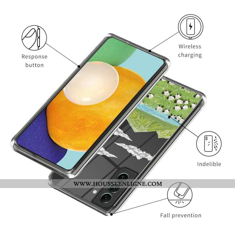 Coque Samsung Galaxy S24 Plus 5G Agneaux dans le Pré