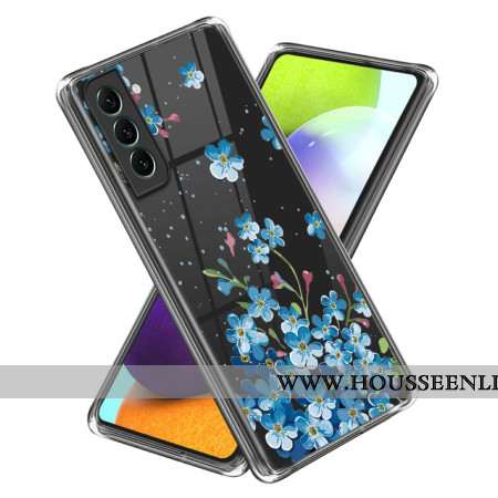 Coque Samsung Galaxy S24 Plus 5G Fleurs Bleues