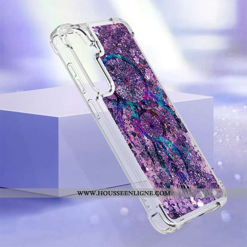 Coque Samsung Galaxy S24 Plus 5G Paillettes Liquides Attrape Rêves