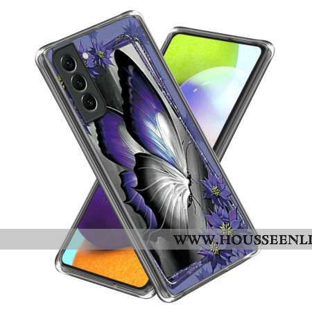 Coque Samsung Galaxy S24 Plus 5G Papillon Violet