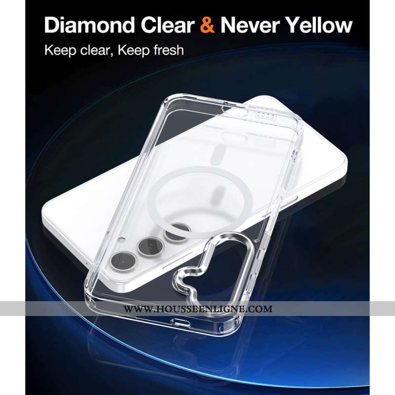 Coque Samsung Galaxy S24 Plus 5G Transparente Compatible avec MagSafe