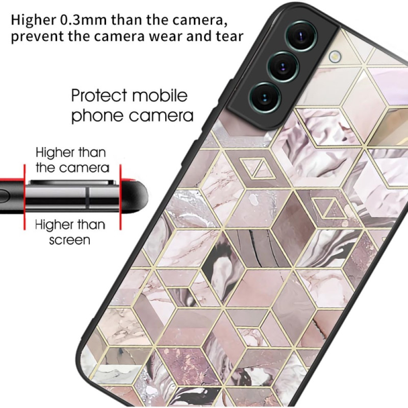 Coque Samsung Galaxy S24 Plus 5G Verre Trempé Motif Marbré