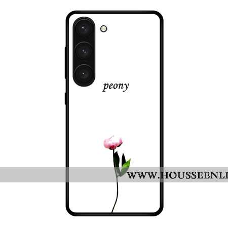 Coque Samsung Galaxy S24 Plus 5G Verre Trempé Pivoine