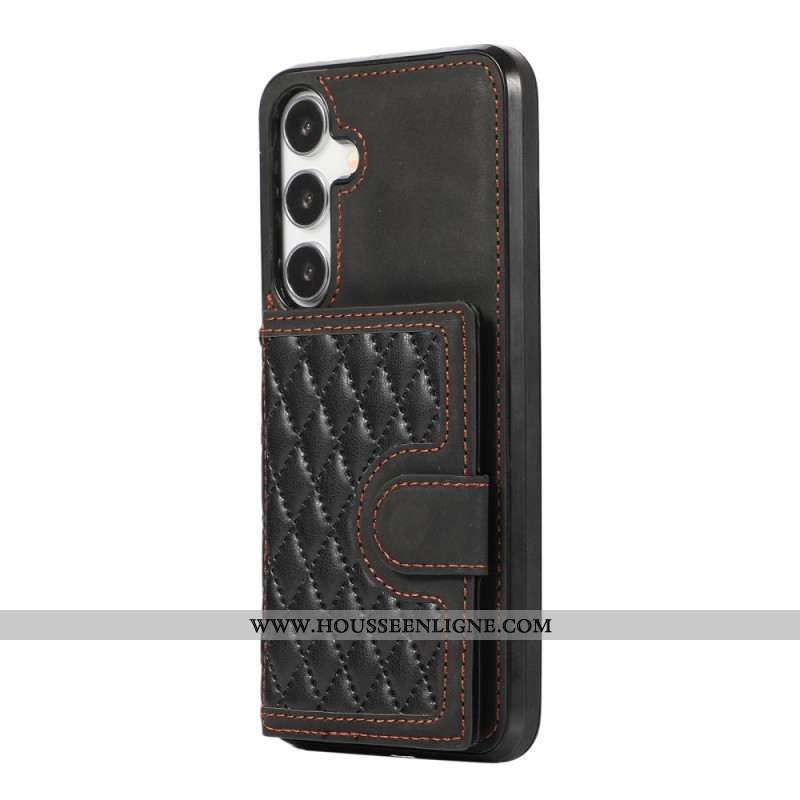 Coque Samsung Galaxy S24 Plus 5G avec Porte-Cartes Support et Bandoulière