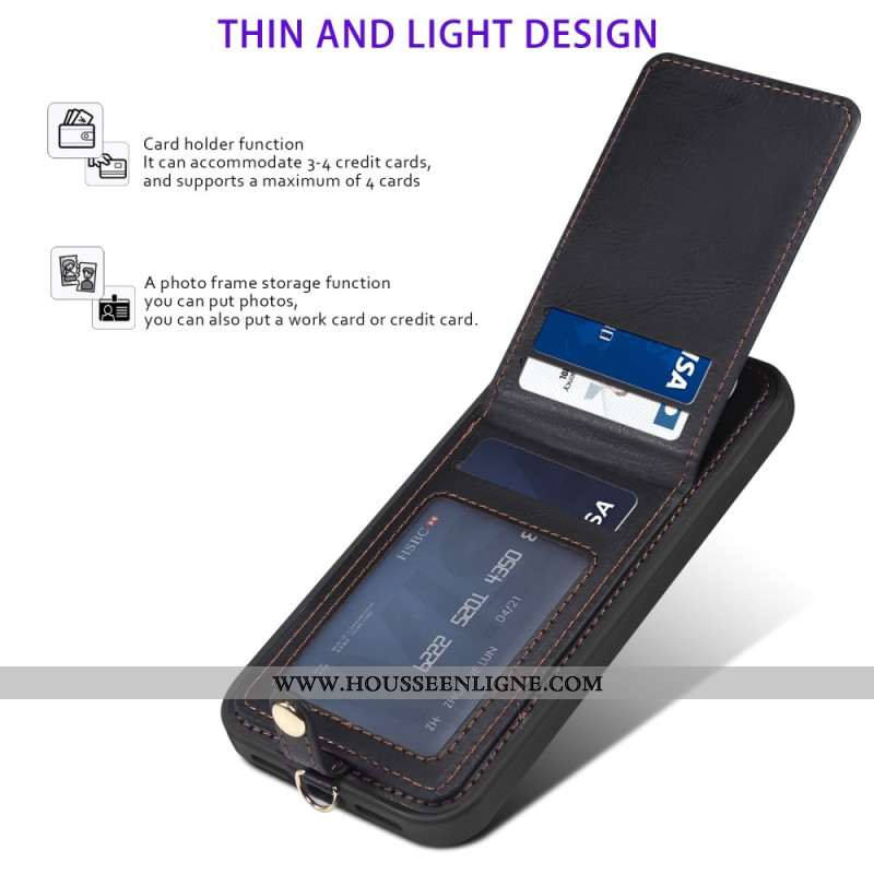 Coque Samsung Galaxy S24 Plus 5G avec Porte-Cartes et Bandoulière