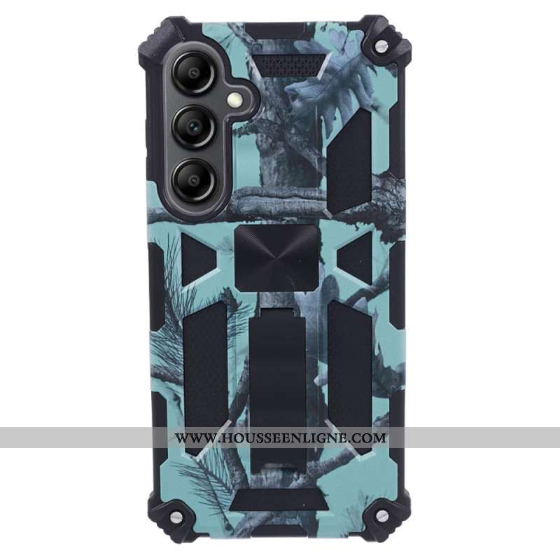 Coque Samsung Galaxy S24 Plus 5G avec Support et Motif Camouflage