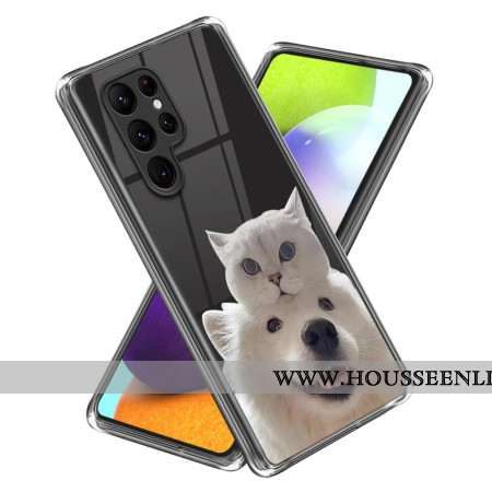 Coque Samsung Galaxy S24 Ultra 5G Chat et Chien