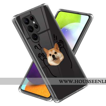 Coque Samsung Galaxy S24 Ultra 5G Chien Haut les Pattes