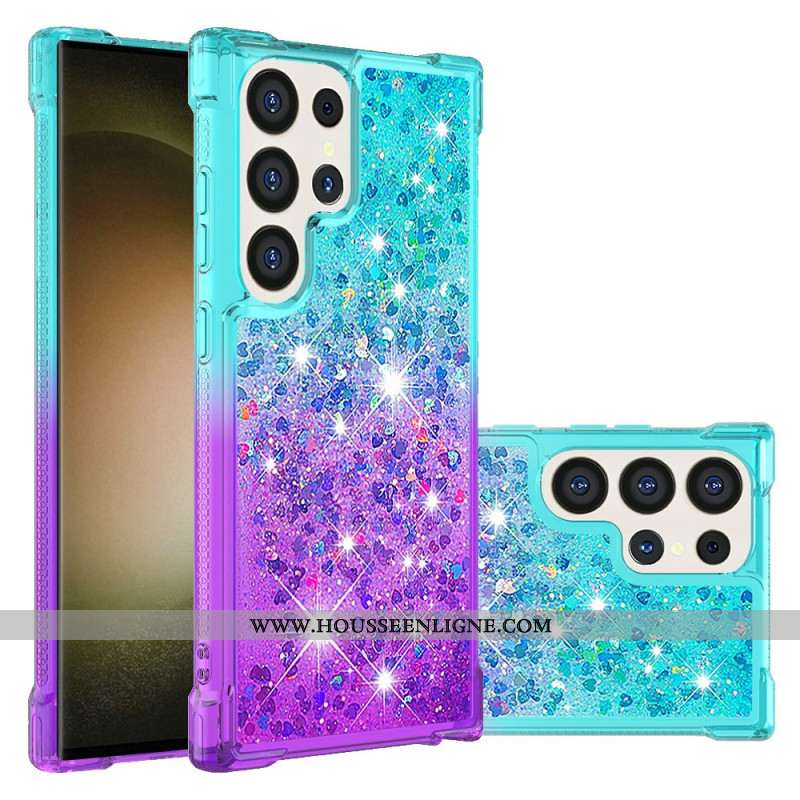 Coque Samsung Galaxy S24 Ultra 5G Paillettes Liquides