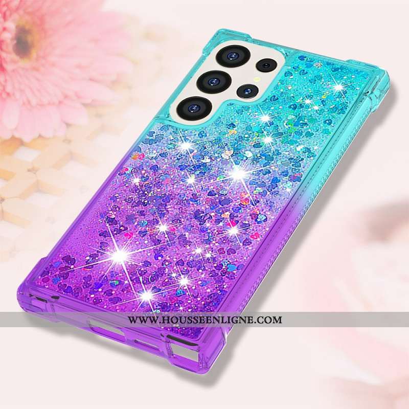 Coque Samsung Galaxy S24 Ultra 5G Paillettes Liquides