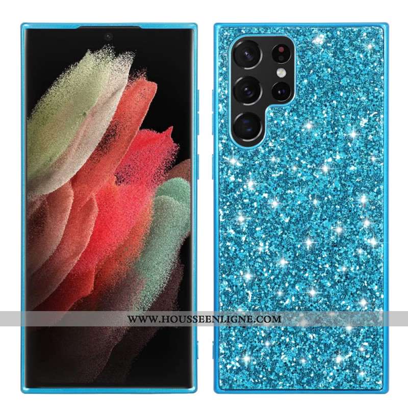 Coque Samsung Galaxy S24 Ultra 5G Paillettes Éclatantes