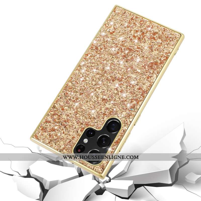 Coque Samsung Galaxy S24 Ultra 5G Paillettes Éclatantes