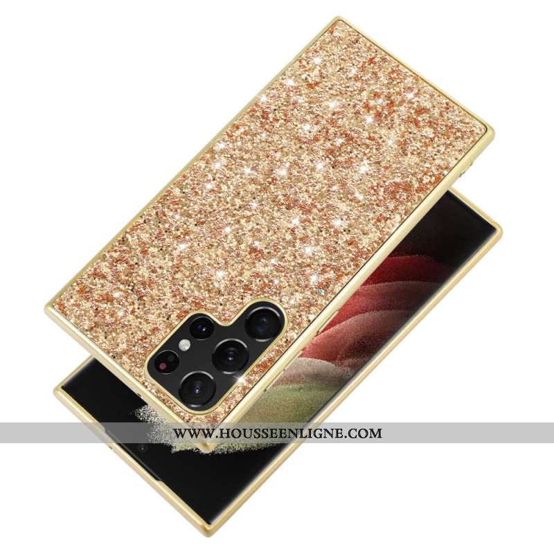 Coque Samsung Galaxy S24 Ultra 5G Paillettes Éclatantes