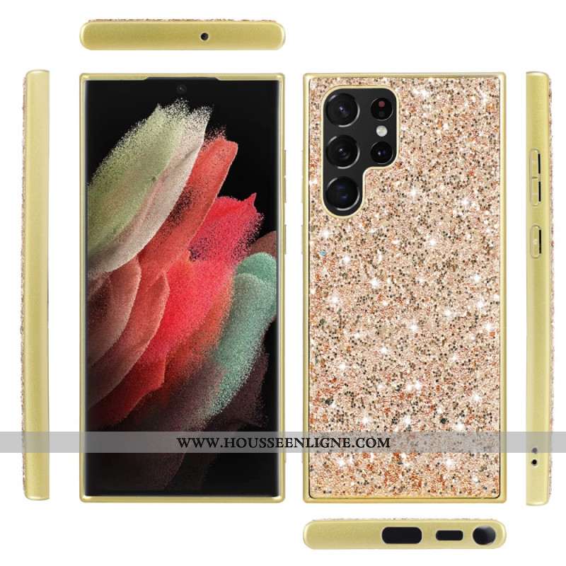 Coque Samsung Galaxy S24 Ultra 5G Paillettes Éclatantes