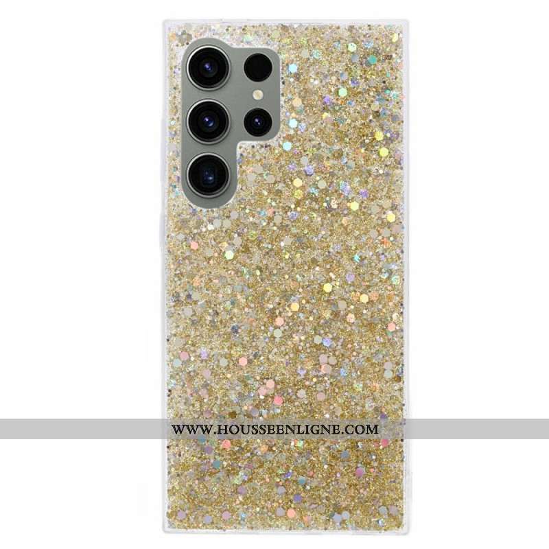 Coque Samsung Galaxy S24 Ultra 5G Paillettes Élégantes