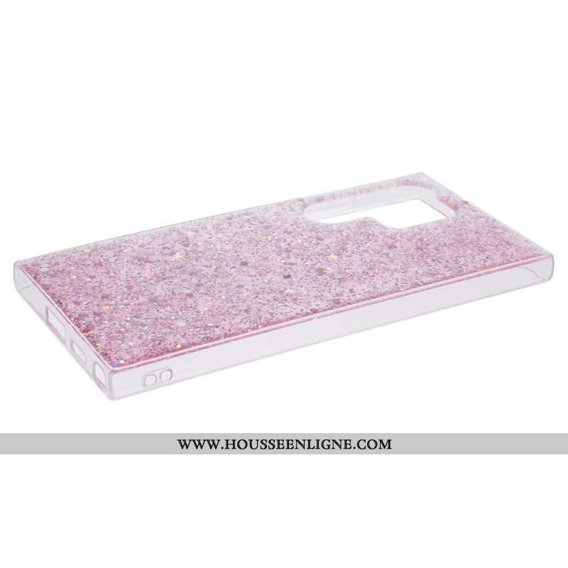 Coque Samsung Galaxy S24 Ultra 5G Paillettes Élégantes