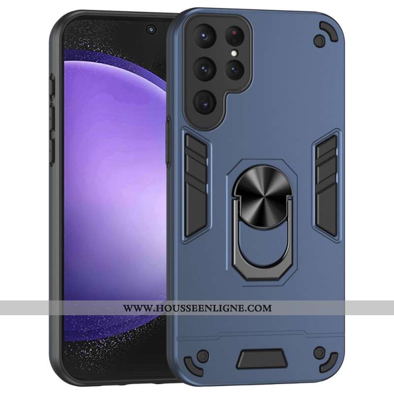 Coque Samsung Galaxy S24 Ultra 5G avec Anneau-Support Magnétique