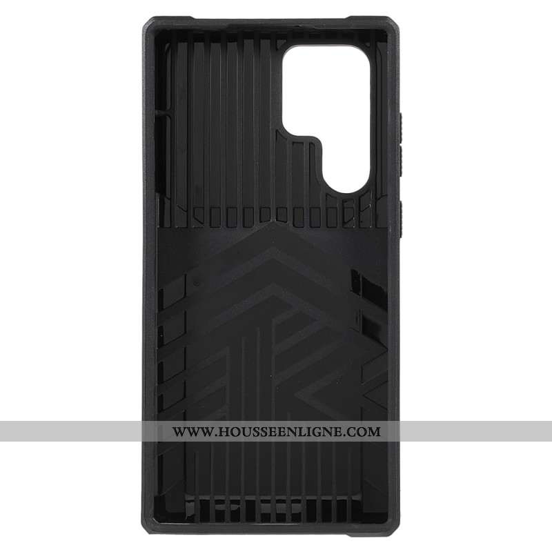 Coque Samsung Galaxy S24 Ultra 5G avec Support et Porte-Carte