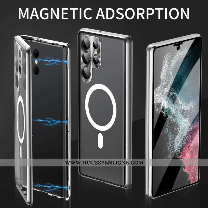 Coque Samsung Galaxy S24 Ultra 5G avec Verre Trempé et Cadre en Métal