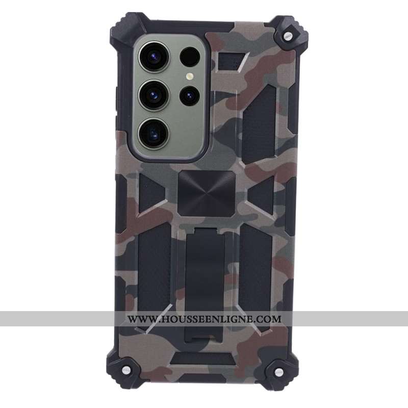 Coque Samsung Galaxy S24 Ultra avec Support Camouflage