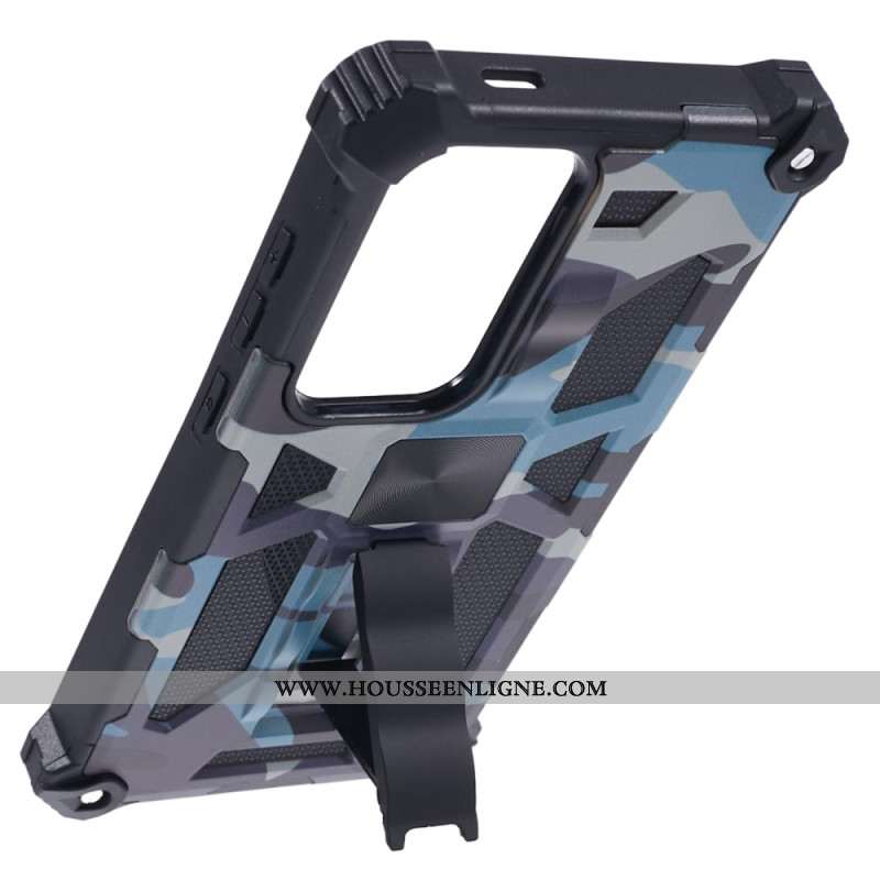 Coque Samsung Galaxy S24 Ultra avec Support Camouflage